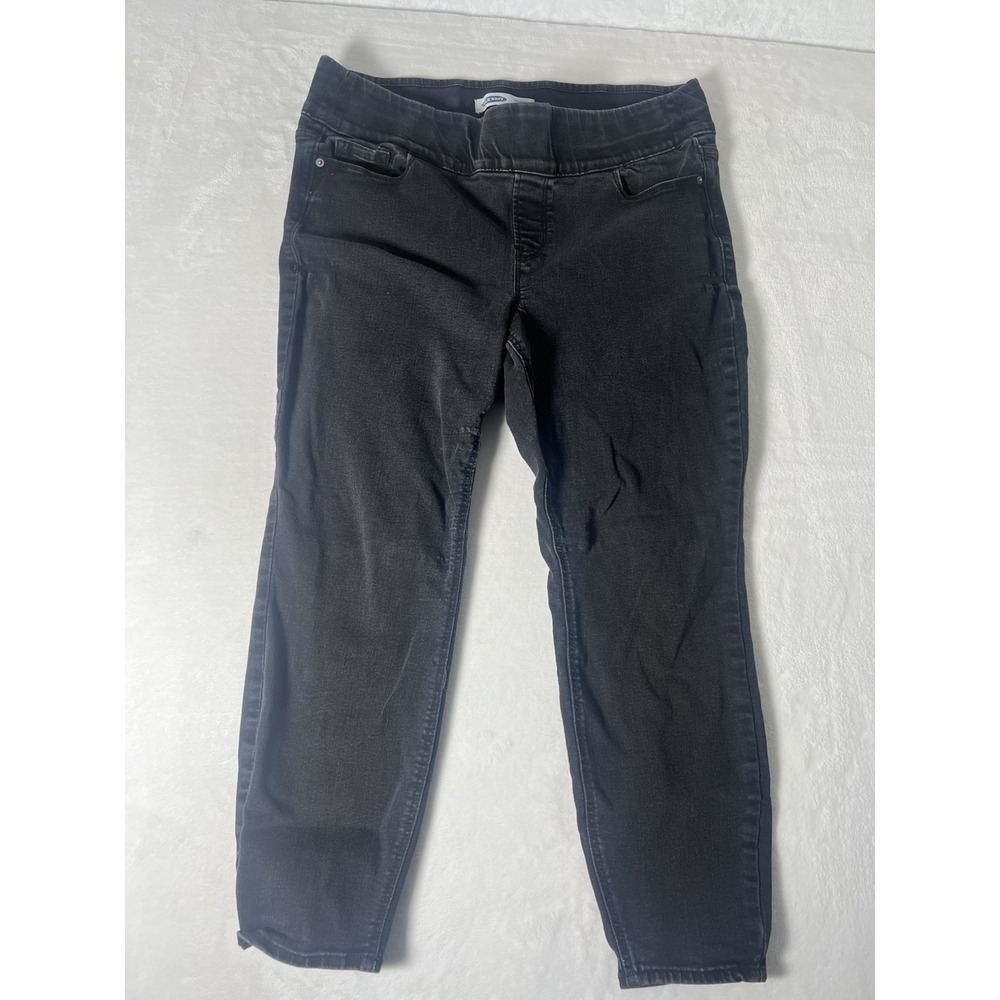 Old Navy Rockstar Super Skinny Jeans Womens 20 High Rise Black Plus Size